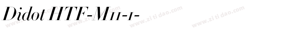 Didot HTF-M11-1字体转换